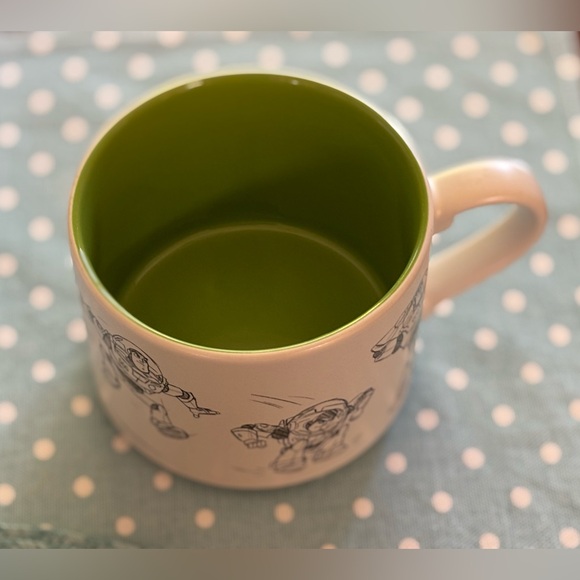 π Disney Store Art of Pixar Mug, Buzz Lightyear Sketch Toy Story Mug Stackable - Picture 7 of 8